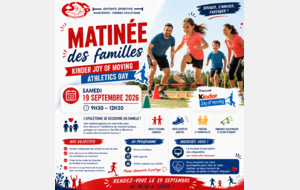 Matinée des Famille - Kinder Joy of Moving Athletics Day